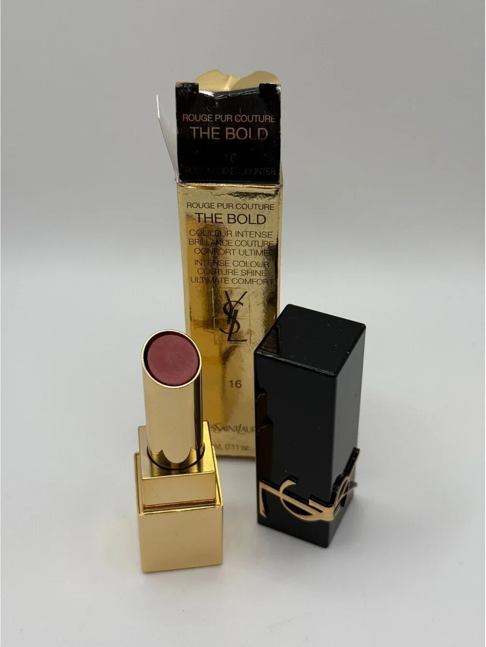 YSL Yves Saint Laurent Rouge Pur Couture The Bold Lipstick 16 Rosewood Encounter